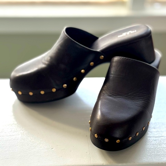 Rag & Bone leather and wood clogs size 40 - Picture 1 of 6